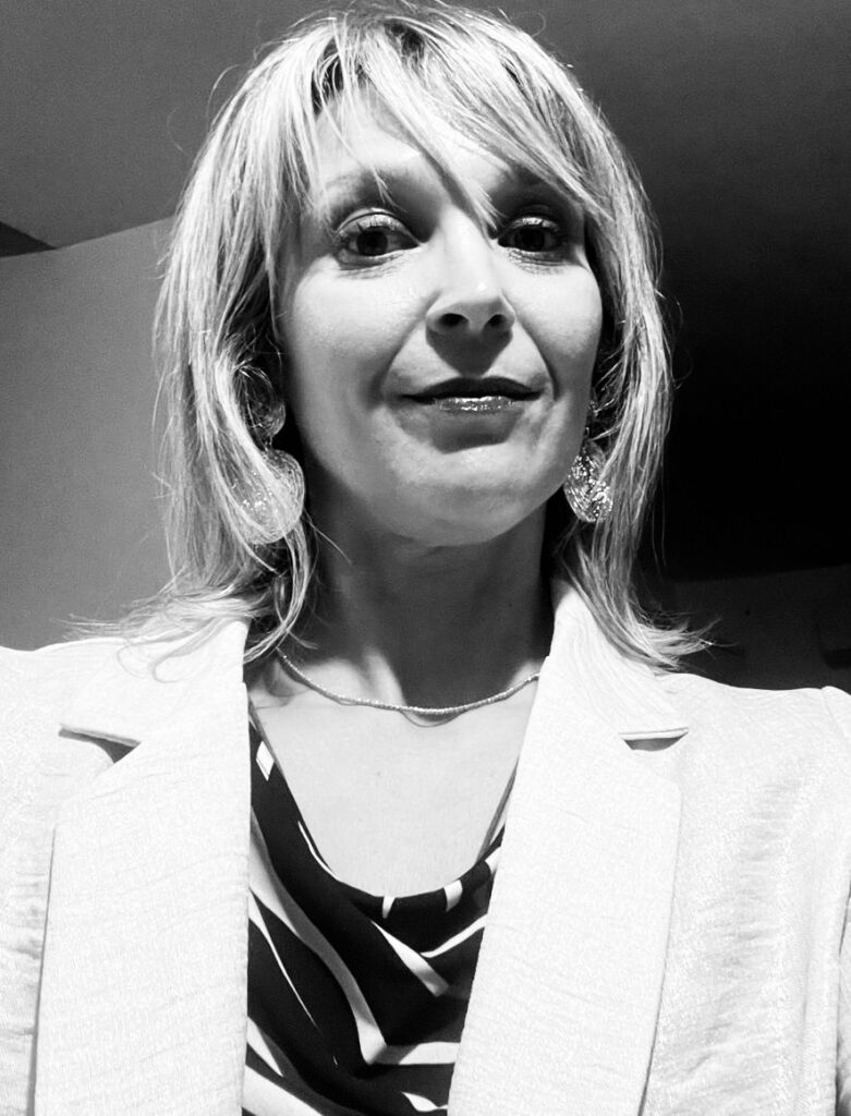 Ritratto in bianco e nero di Mariacristina Dri